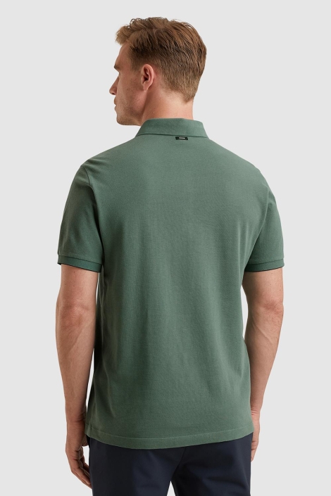 Vanguard short sleeve polo pique waffle str